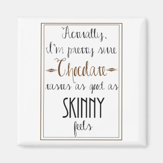 Imán Kate Moss Chocolate Quote Square Magnet