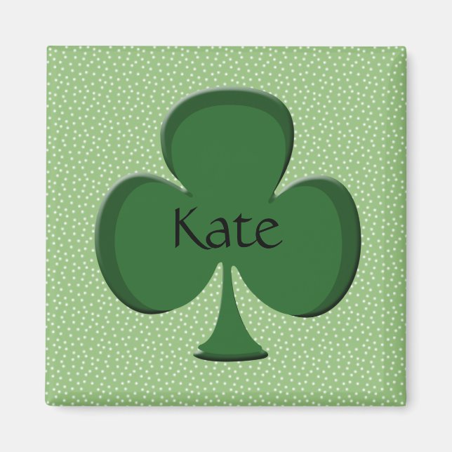 Imán Kate Shamrock Name Magnet (Frente)
