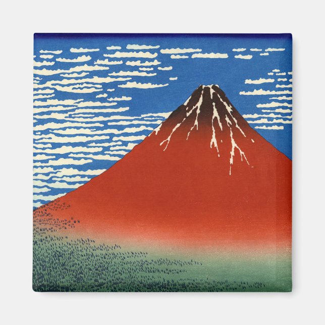 Imán Katsushika Hokusai - Buen Viento, Buenos Días (Frente)