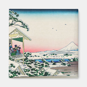 Imán Katsushika Hokusai - Casa de té en Koishikawa