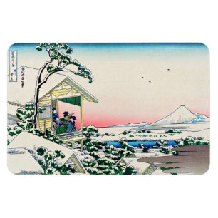 Imán Katsushika Hokusai - Casa de té en Koishikawa