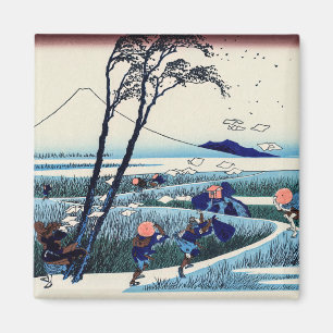 Imán Katsushika Hokusai - Ejiri en la provincia de Suru