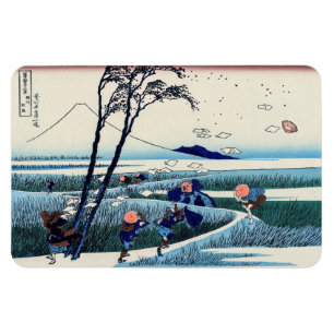 Imán Katsushika Hokusai - Ejiri en la provincia de Suru