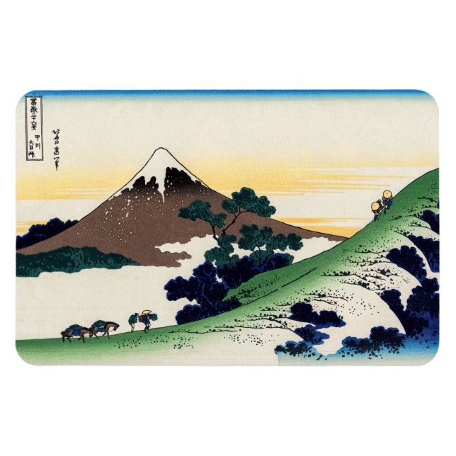 Imán Katsushika Hokusai - Paso de los inumes, provincia (Horizontal)