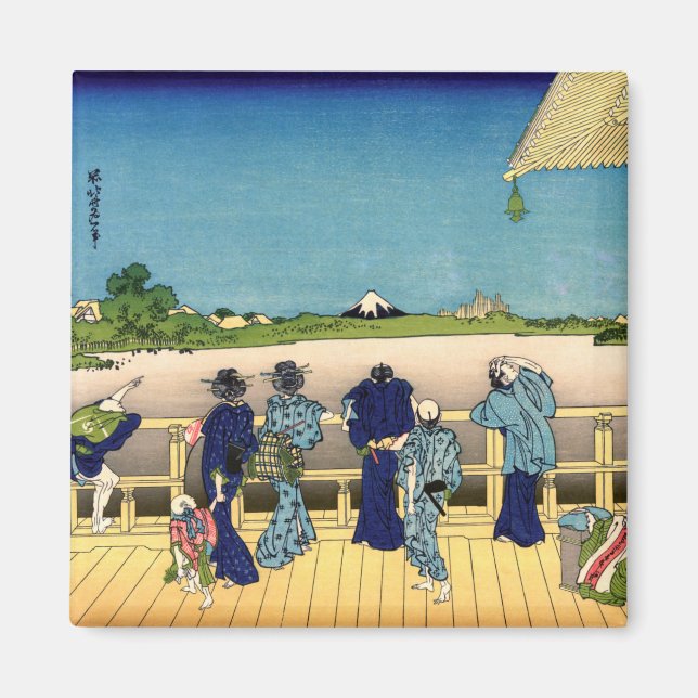 Imán Katsushika Hokusai - Salón Sazai, Templo 500 Rakan (Frente)