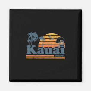 Imán Kauai Hawaii Vintage Playa Verano Surf 70s Retro