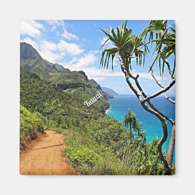 Imán Kauai - Paisaje tropical de la costa de Na Pali (Frente)