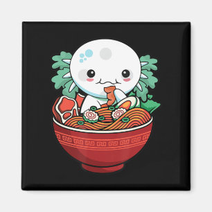 Imán Kawaii Axolotl Ramen japonés Anime Lover Teen Gir