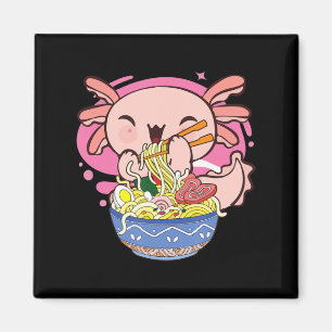 Imán Kawaii Axolotl Ramen niños japoneses de fideos ani