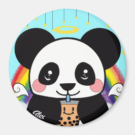 Imán Kawaii Boba Panda Bear Magnet