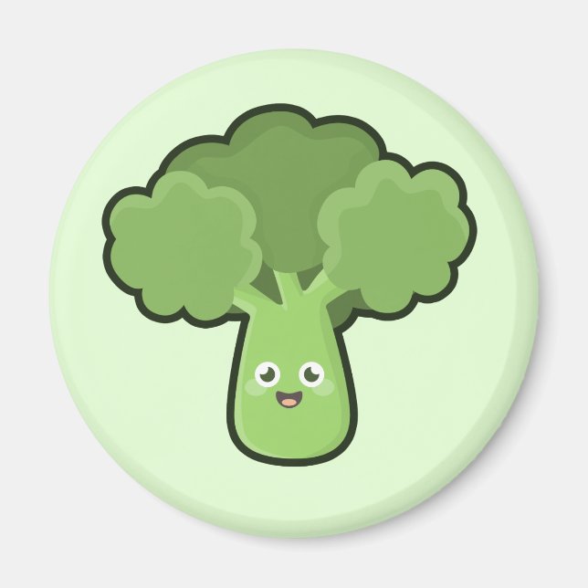 Imán Kawaii Broccoli (Frente)