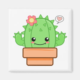 Imán Kawaii Cactus