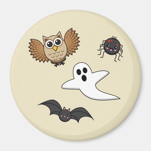 Imán Kawaii Creepy Night Creations Set (Frente)