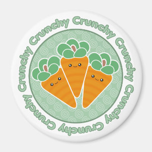 Imán Kawaii Crunchy Carrots Magnet