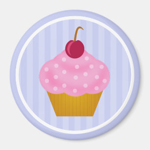 Imán Kawaii Cupcake Cherry Magnet