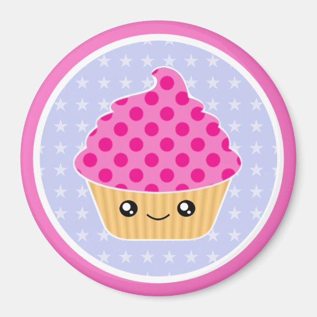 Imán Kawaii Cupcake Magnet (Frente)