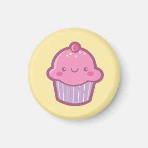 Imán Kawaii Cupcake Magnet