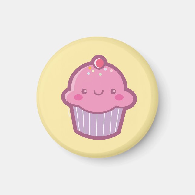 Imán Kawaii Cupcake Magnet (Frente)