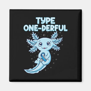 Imán Kawaii Cute Axolotl Tipo Un Maravilloso T1d Diabet