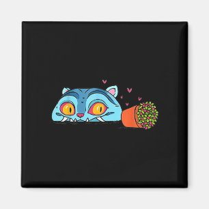 Imán Kawaii Demon Cat Gracioso Anime Otaku Japonés