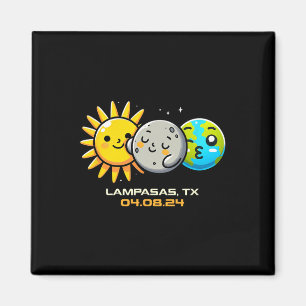 Imán Kawaii Eclipse Solar Total Lampasas Texas