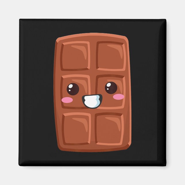 Imán Kawaii Halloween Grupo Fiesta de disfraces S'mores (Frente)