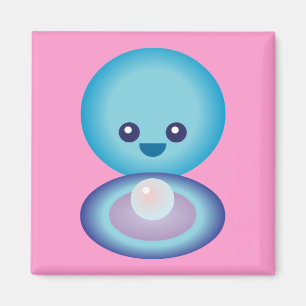 Imán Kawaii Happy Clam