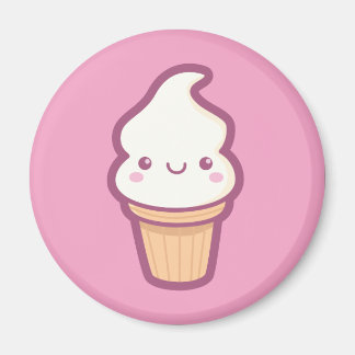 Imán Kawaii Ice Cream Cone Magnet