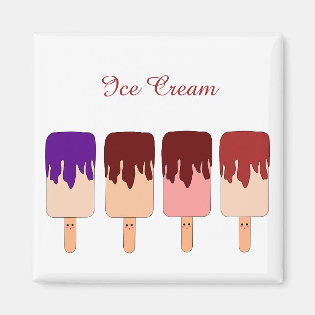 Imán Kawaii Ice Cream Magnet (Frente)