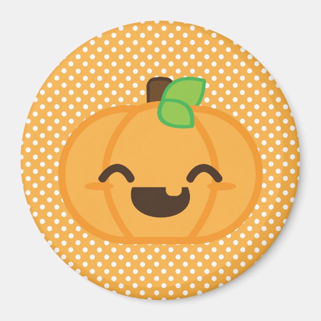 Imán Kawaii Jack O Lantern Pumpkin Magnet (Frente)