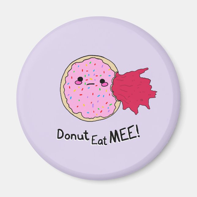 Imán Kawaii Jam Donut Cómeme (Frente)
