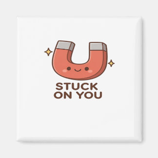 Imán Kawaii Magnet Stuck On You Cute Playful Style 