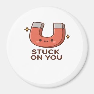 Imán Kawaii Magnet Stuck On You Cute Playful Style 