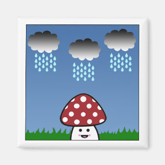 Imán Kawaii Mushroom Magnet