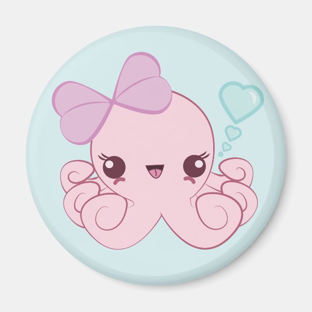 Imán Kawaii Octopus Magnet (Frente)