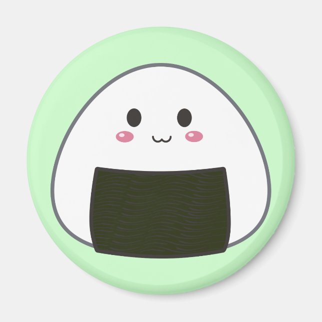 Imán Kawaii "Onigiri" (Frente)