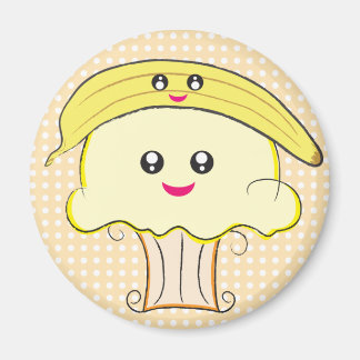 Imán Kawaii Pastel y Banana
