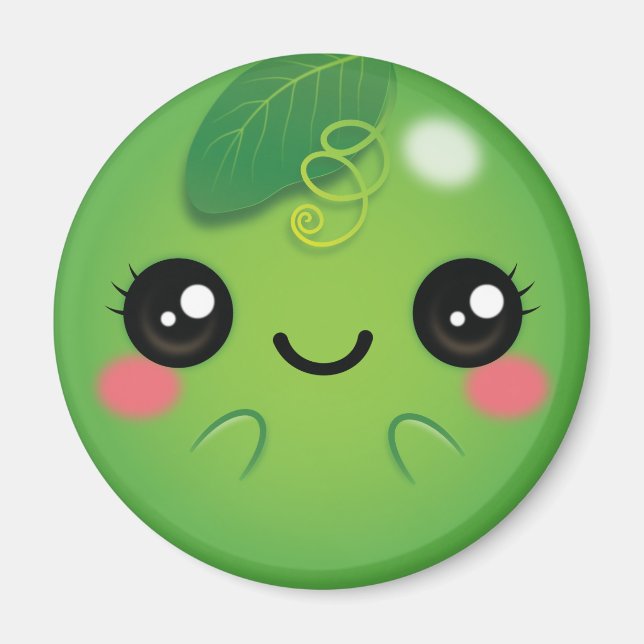 Imán Kawaii Pea (Frente)