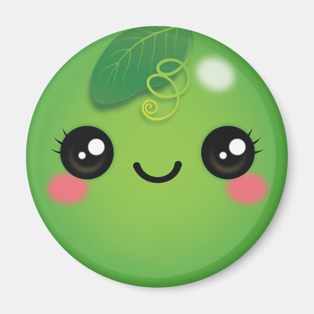 Imán Kawaii Pea Magnet (Frente)