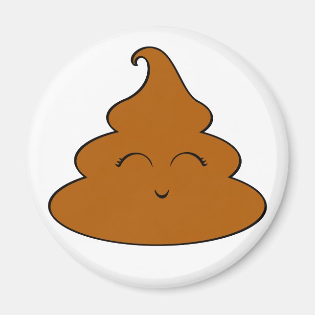 Imán Kawaii Poo Poo (Frente)