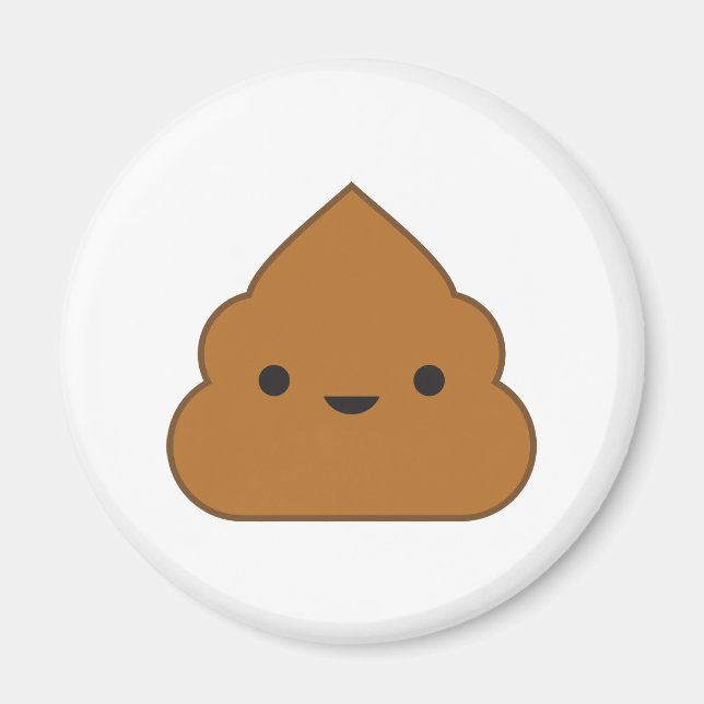 Imán Kawaii Poop Fridge Magnet (Frente)