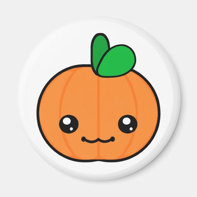 Imán Kawaii Pumpkin Halloween Magnet (Frente)