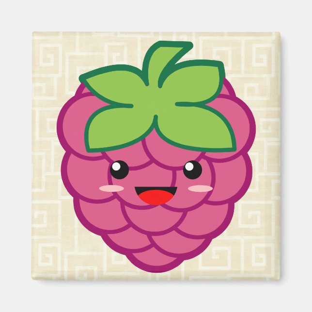 Imán Kawaii Raspberry (Frente)