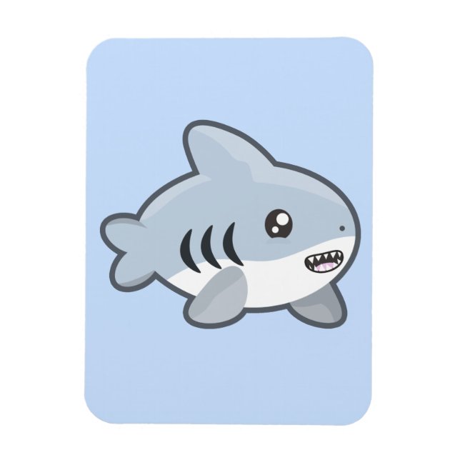 Imán Kawaii Shark (Vertical)