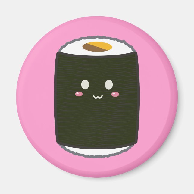 Imán Kawaii Sushi Roll (Frente)