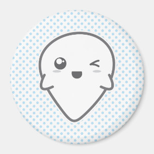 Imán Kawaii Winking Ghost Magnet