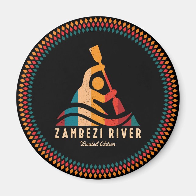 Imán Kayak del río Retro Zambezi (Frente)