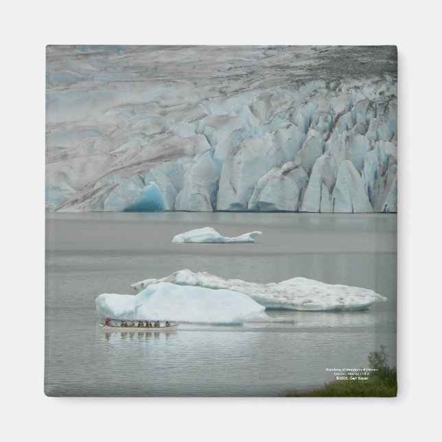 Imán Kayak en el glaciar de Mendenhall (Frente)