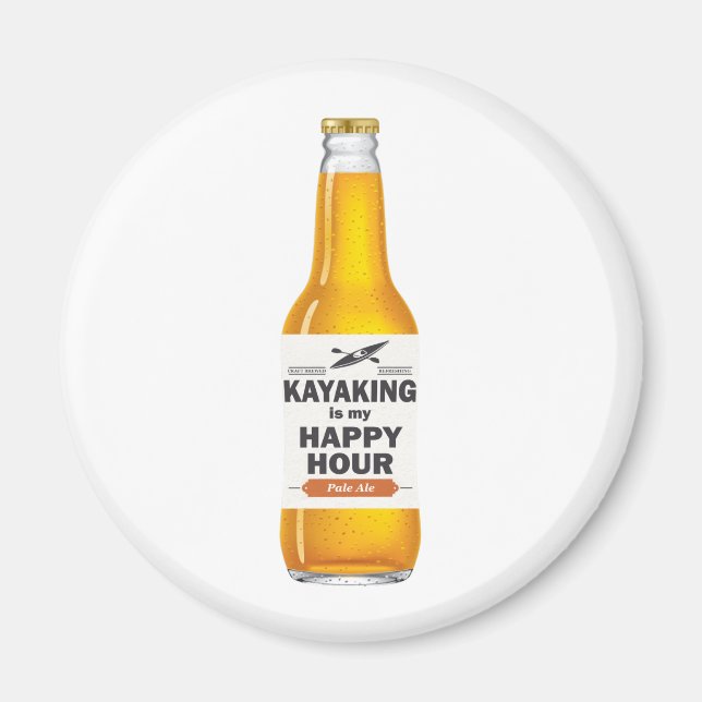 Imán Kayak Es Mi Hora Feliz (Frente)