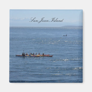 Imán Kayakers y orca